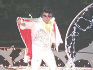 Elvis on Barry Shaneyfelt boat