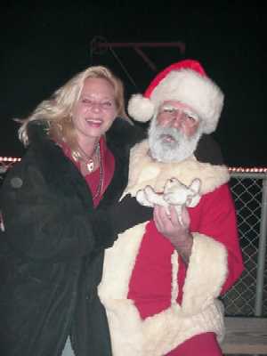 Jennifer Moga and Santa