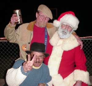 Mark and Salvador with Santa